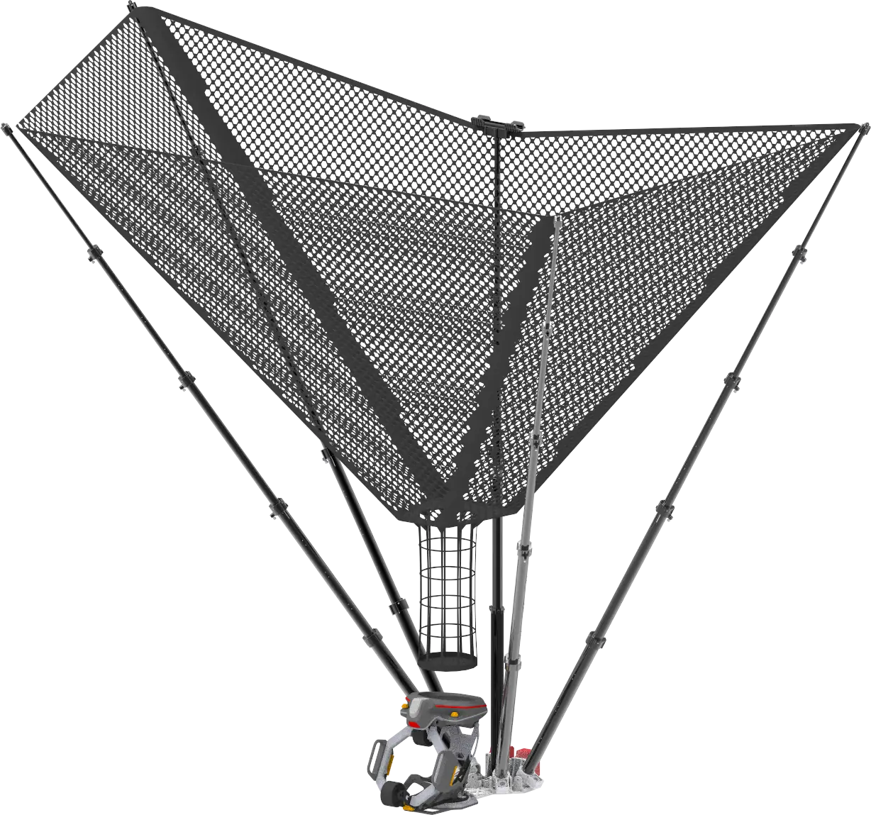 ArcX Swish full system with rebound net deployed